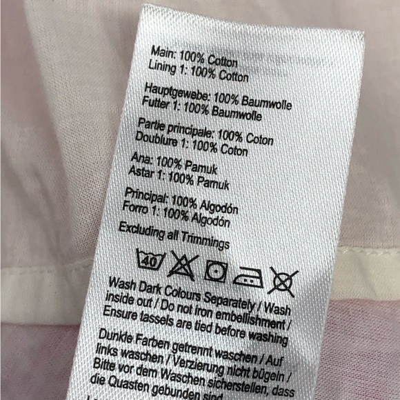 2/$30 Joules Dress Orianne Sleeveless Embroidered Pink & White Geometric Size 4 - Picture 9 of 15